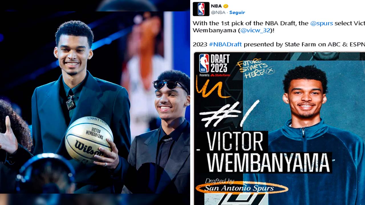 Victor Wembanyama fue elegido en el puesto N° 1 en el Draft de la NBA