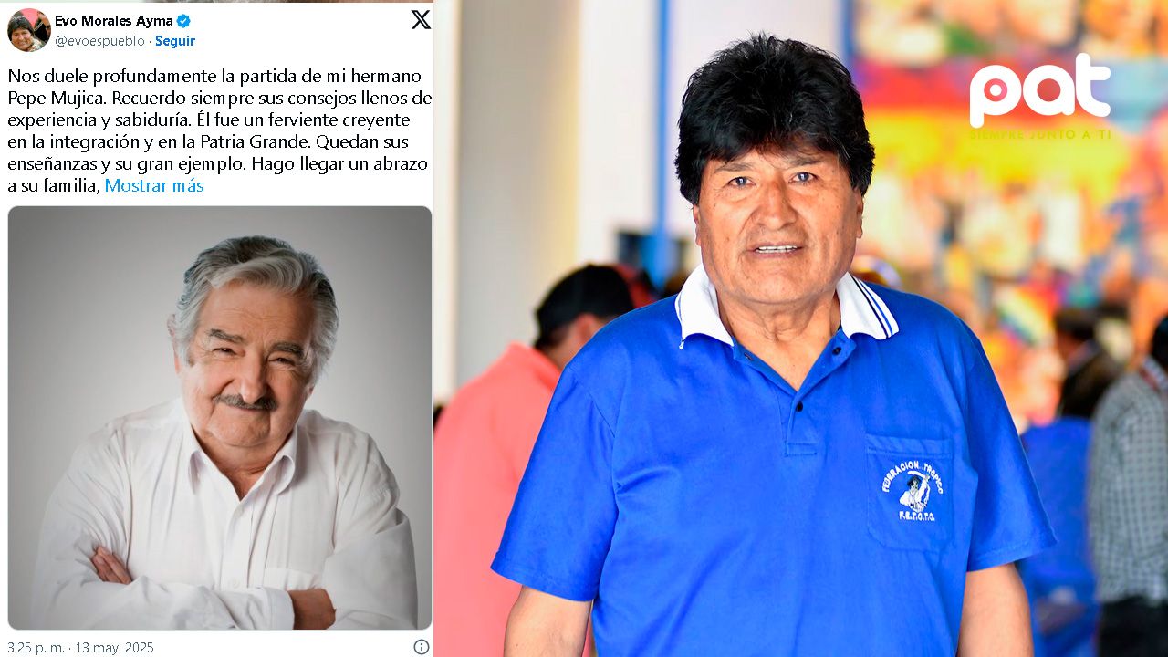 "Toda América Latina está de luto": Evo Morales despide a José 'Pepe' Mujica tras su fallecimiento