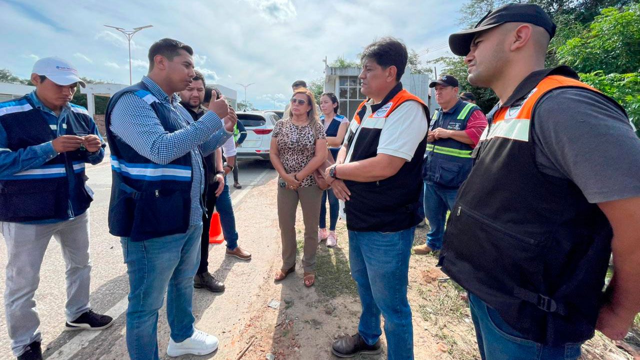 Porongo y Santa Cruz coordinan control y limpieza en ingreso al Urubó
