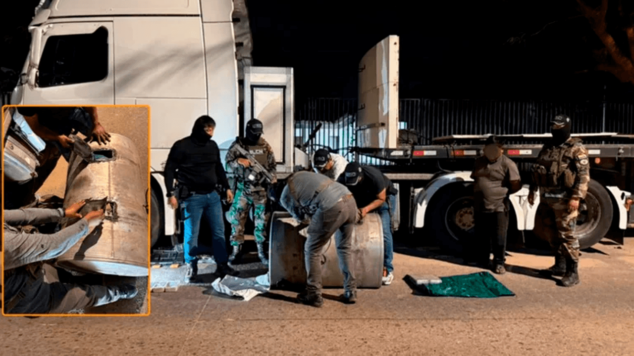 Droga en el tanque: incautan marihuana y cocaína en operativo en Santa Cruz