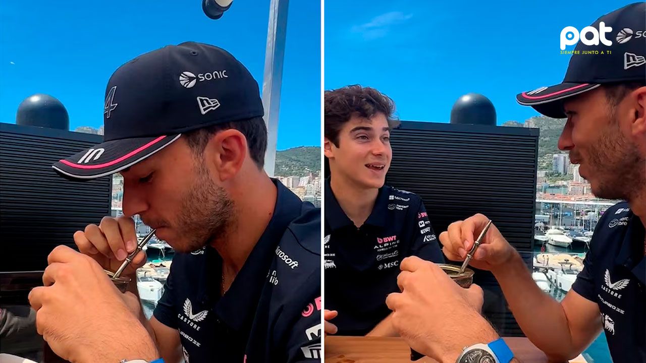 Franco Colapinto le explicó a Gasly cómo se toma un buen mate