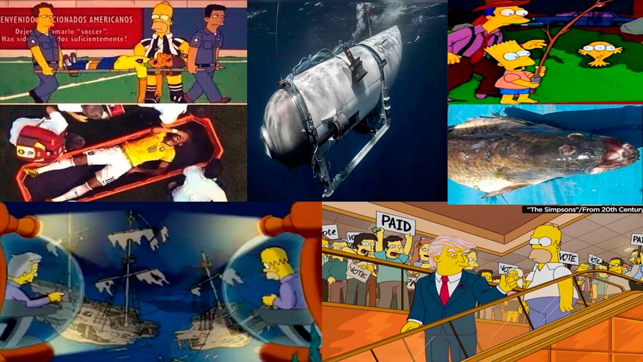 Las predicciones más populares de Los Simpsons: Desde el submarino que buscaba al Titanic hasta la lesión de Neymar