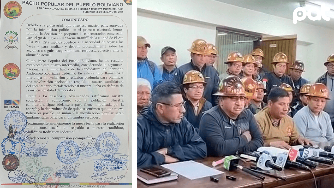 Pacto Popular pospone concentración nacional