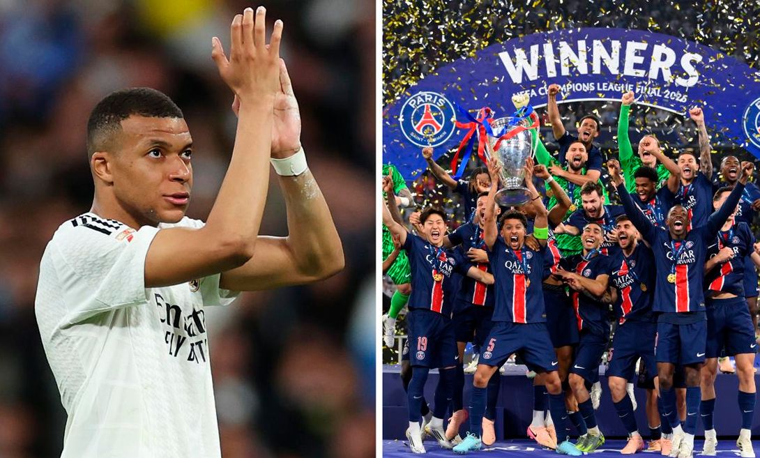 Mbappé celebra entre risas con sus excompañeros campeones de Europa