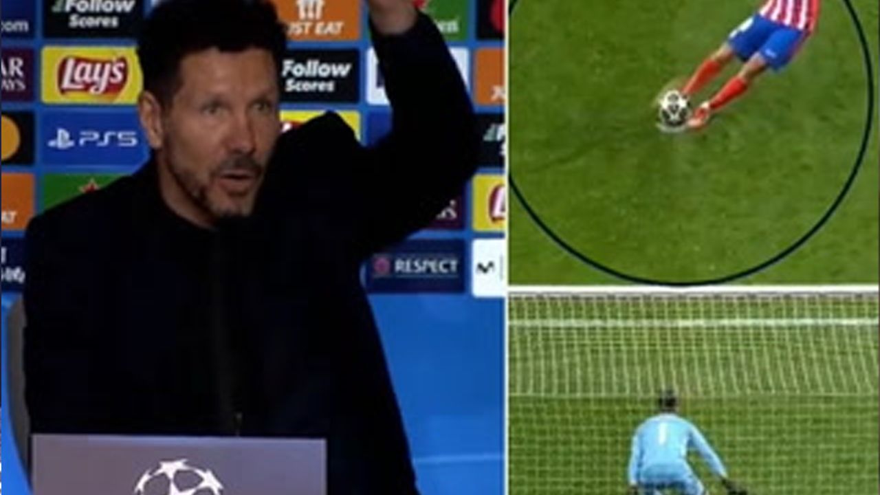 Simeone sobre el penal  de Julián Álvarez:  "Nos sentimos ultrajados"