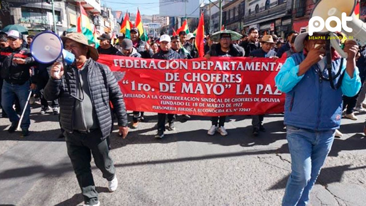 Choferes de La Paz inician huelga de hambre ante crisis por falta de combustible