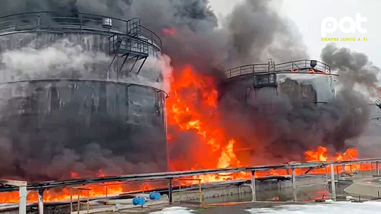 Ucrania atacó un depósito de petróleo en la región rusa de Rostov