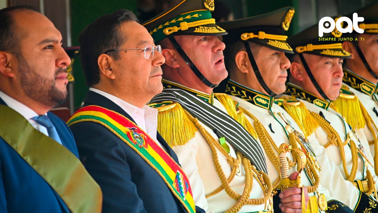 Presidente Arce rinde homenaje a la policía boliviana en su 199 aniversario