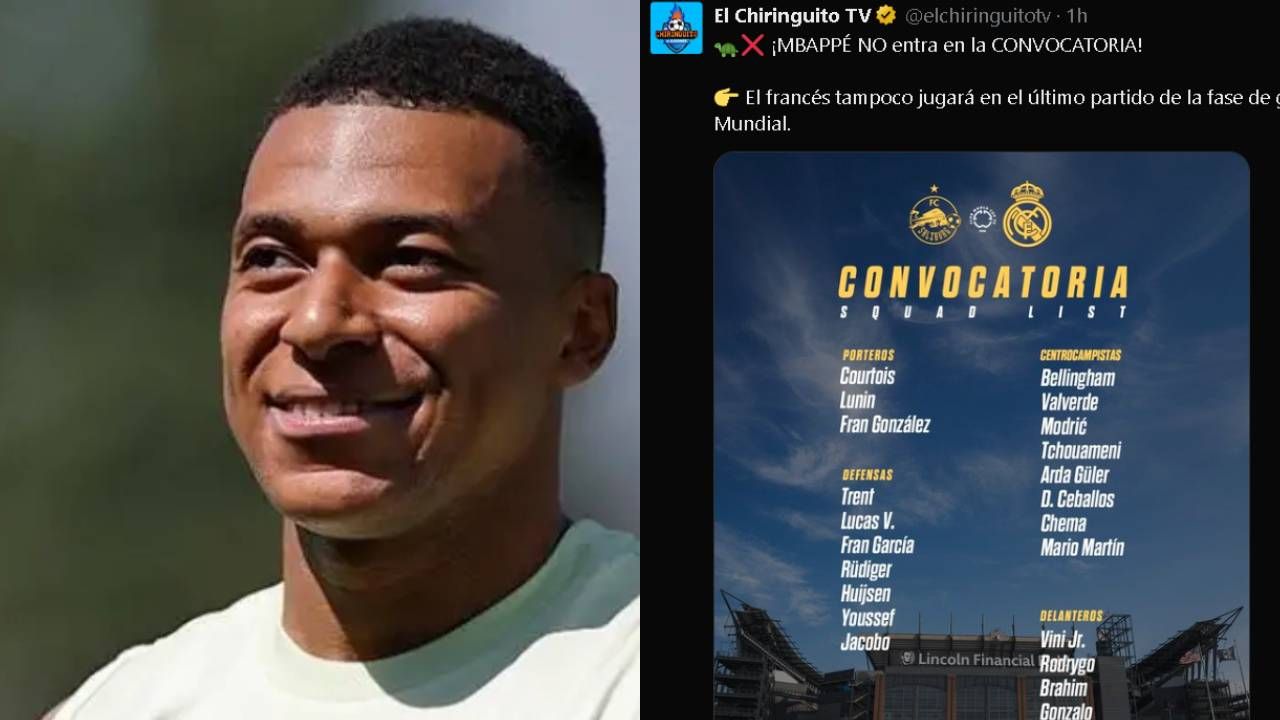 Mbappé queda fuera de la convocatoria del Madrid para el partido con Salzburgo
