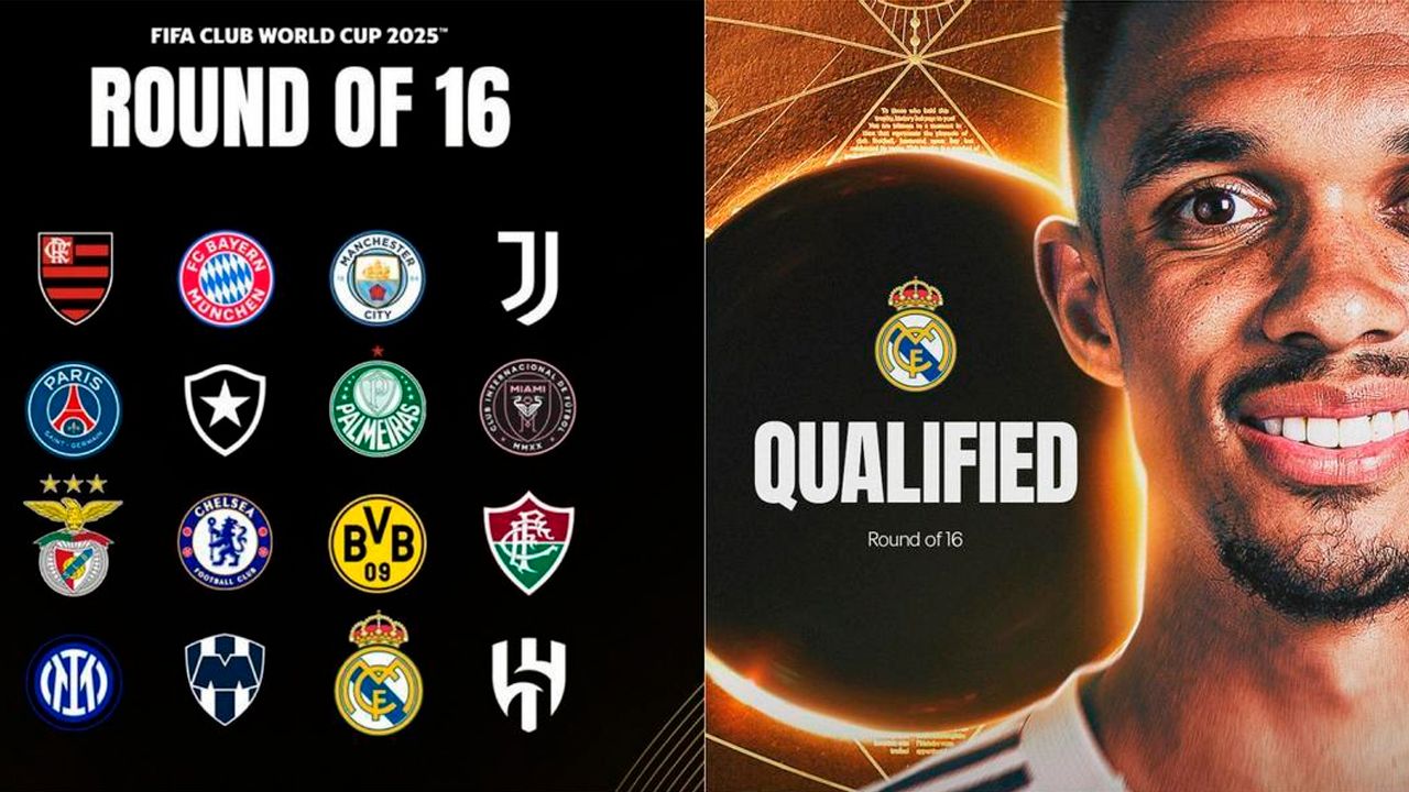 Así queda el cuadro de octavos del  Mundial de Clubes 2025: cruces,  horarios y rival de Real Madrid