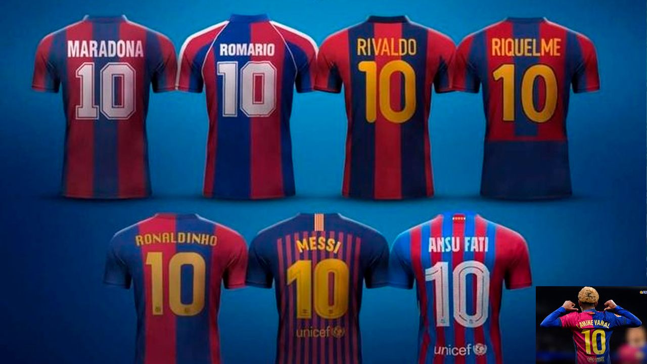 Lamine Yamal hereda el dorsal 10  del Barcelona y se une al legado de  leyendas