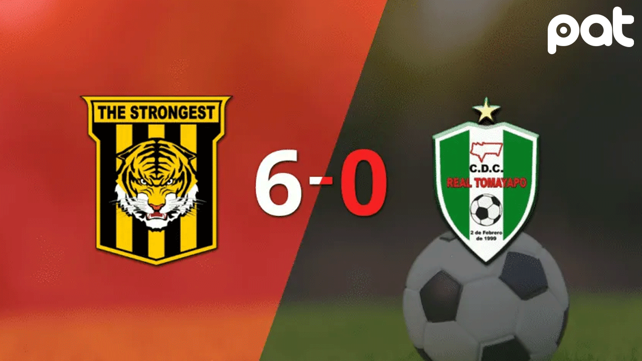 The Strongest golea 6-0 a Tomayapo con doblete de Godoy