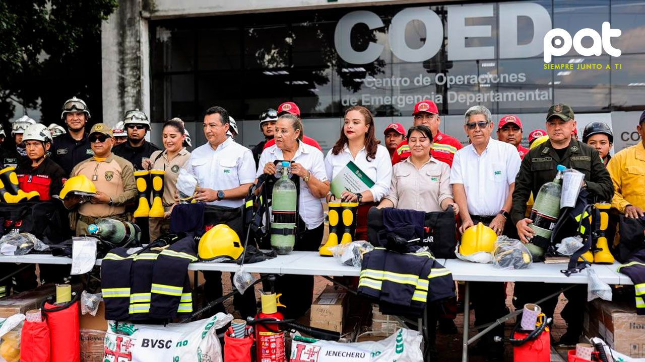Equipos avanzados para bomberos llegan a Santa Cruz gracias a donación
