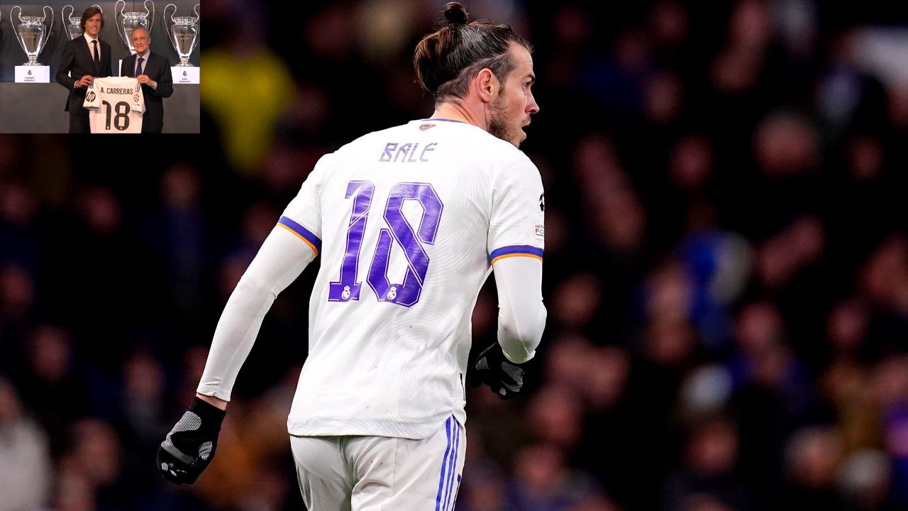 Carreras ya tiene dorsal: lucirá el 18  que llegó a llevar ¡Gareth Bale!