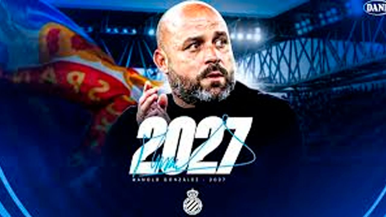 Espanyol renueva a Manolo  González hasta 2027 con condición  de permanencia en Primera