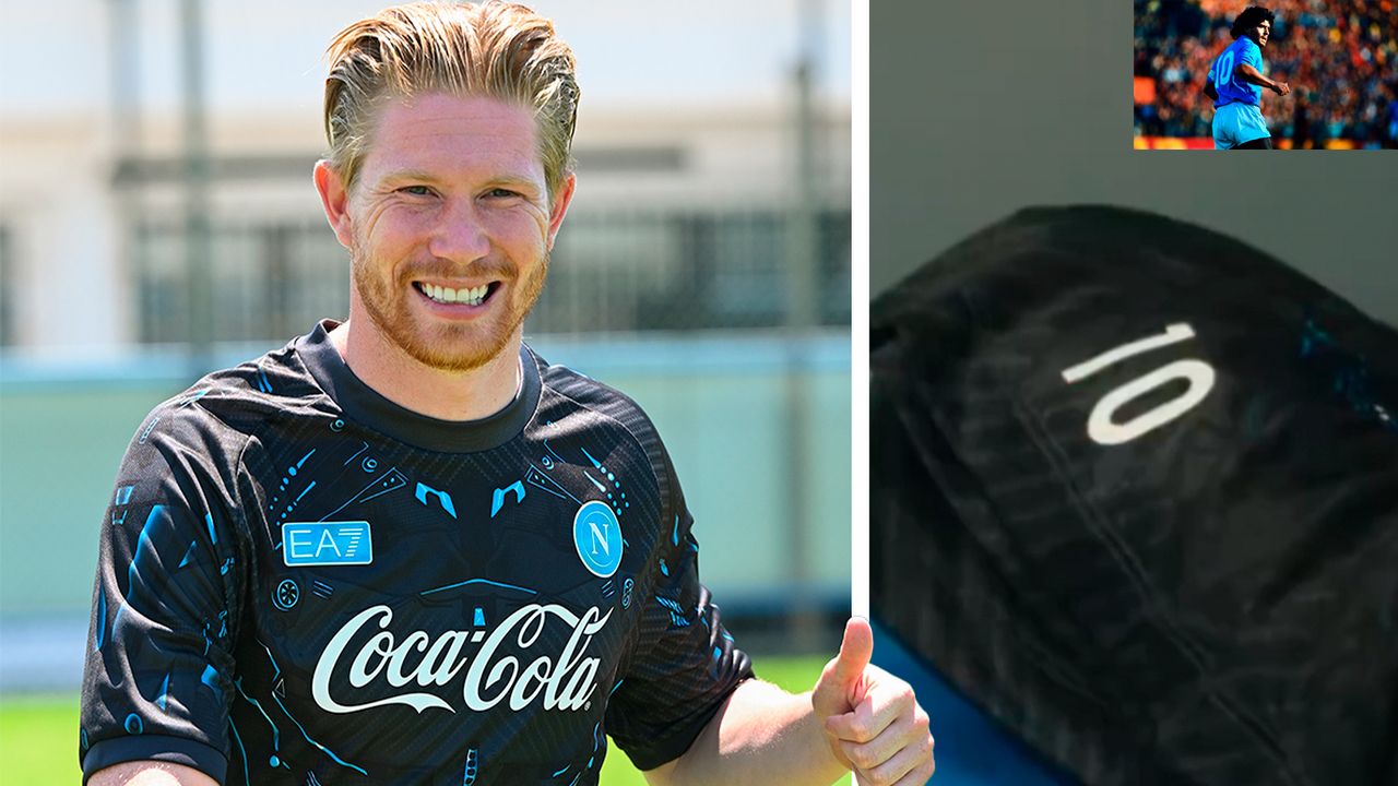 De Bruyne ilusiona a Nápoles con la  '10' en su primer día de pretemporada