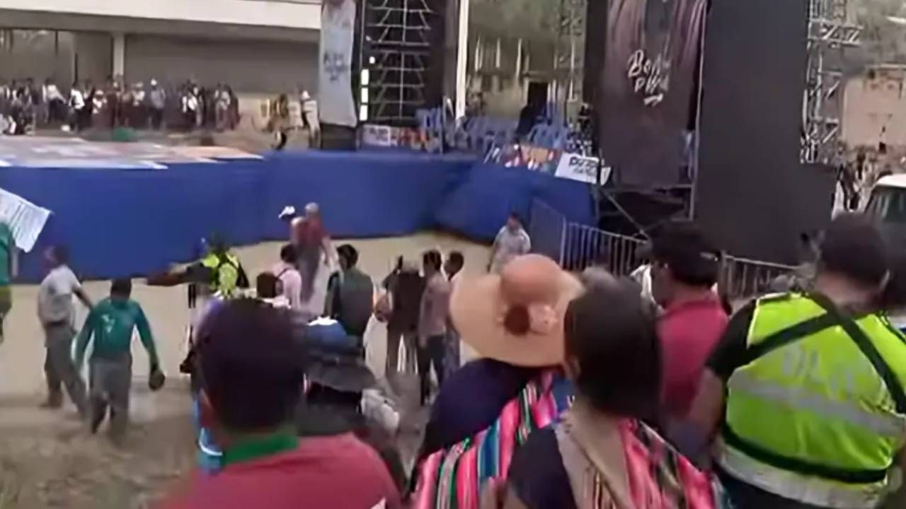 Con pedradas y petardos, evistas irrumpen proclamación de Del Castillo en Caranavi