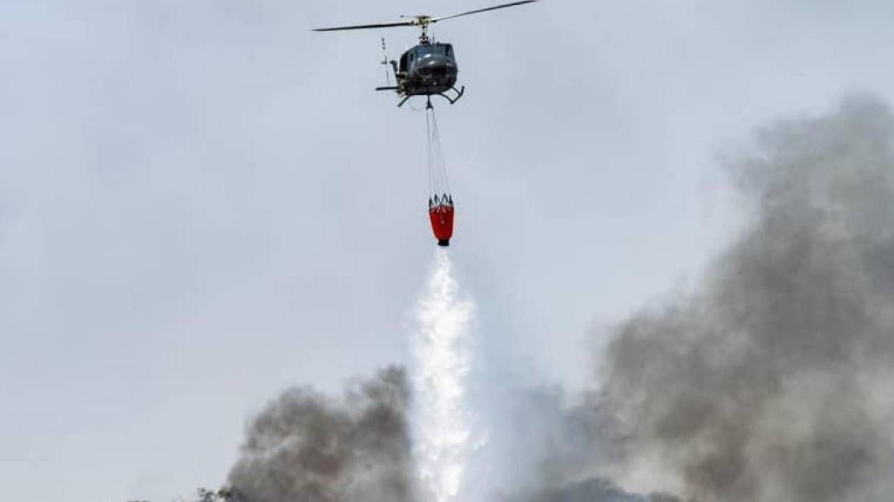 Presidente Arce sobrevuela zona afectada por incendios en Tarija y dispone el envío de otro helicóptero