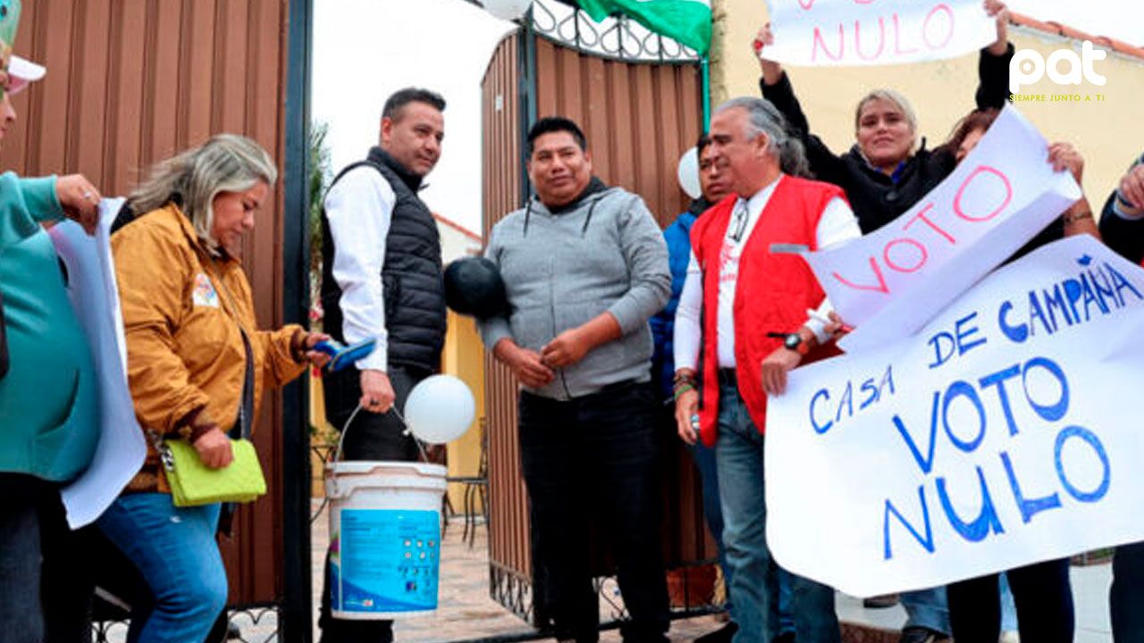 Evistas abren tercera casa de campaña por voto nulo en Santa Cruz