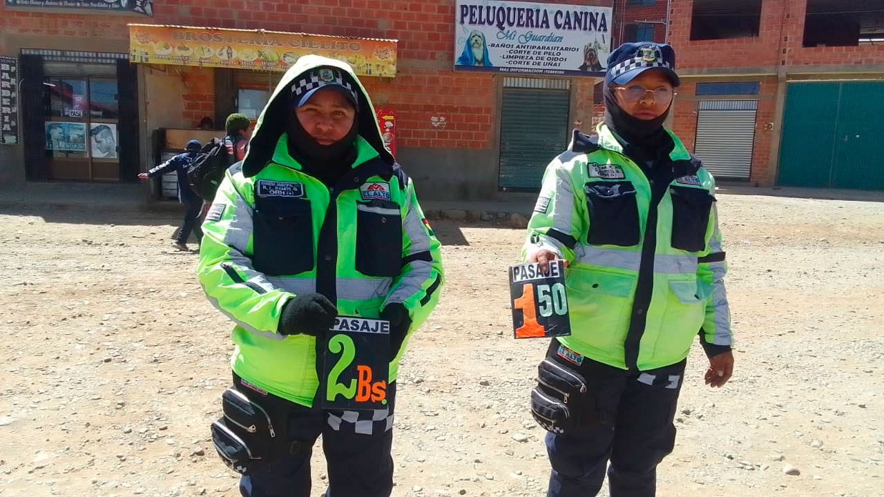 Subalcaldía del Distrito 8 hace control al trameaje y recuerda vigencia del pasaje único de Bs 1,50