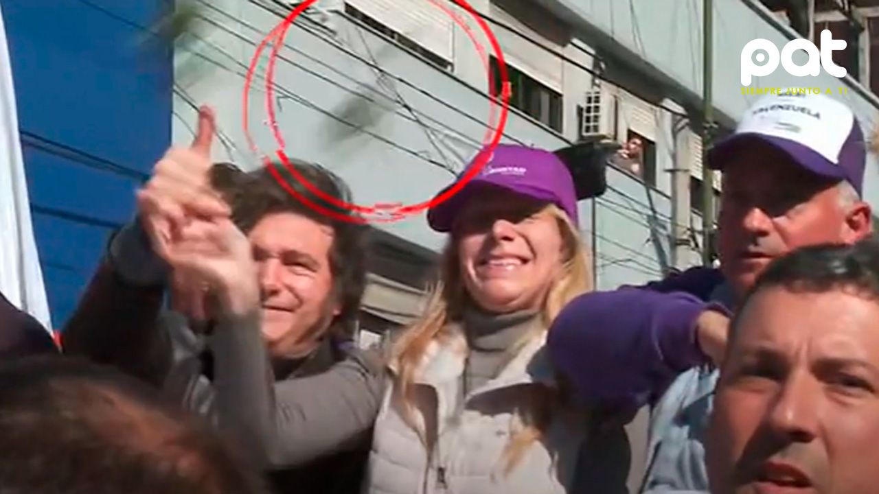 Atacaron con piedras a la caravana de Milei 