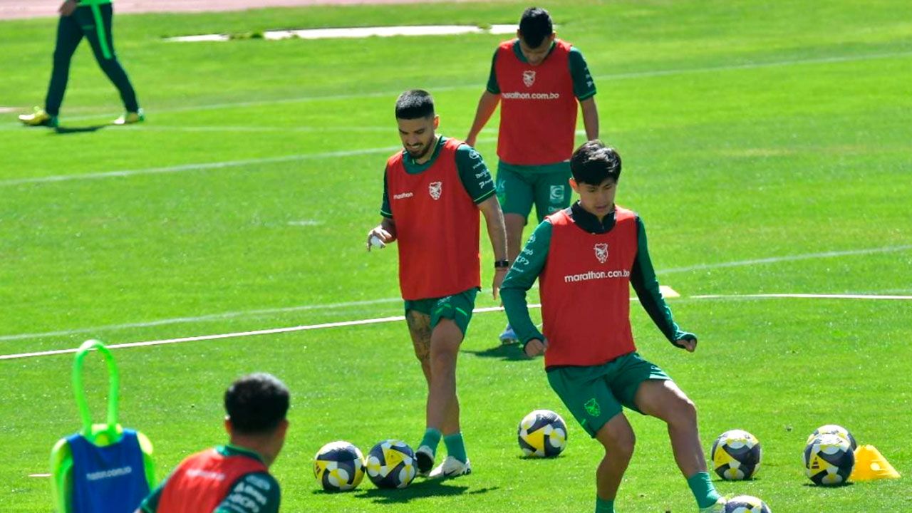 Bolivia afina técnica y táctica sin lesionados en su segundo día de entrenamiento