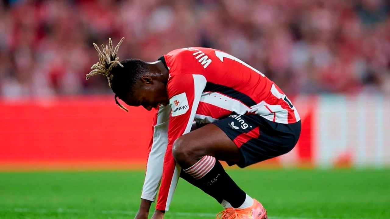 Nico Williams se pierde hasta seis  semanas tras lesión en el aductor  izquierdo
