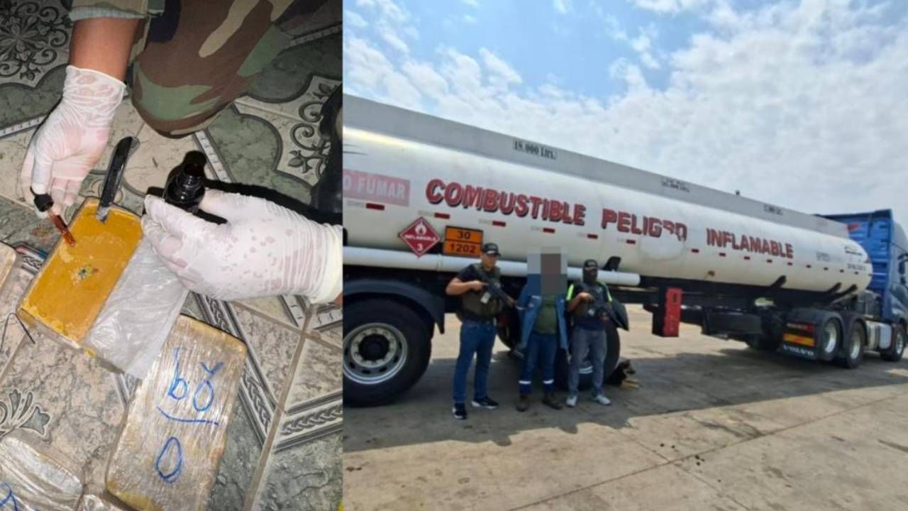 Capturan a chofer de cisterna cuando transportaba casi media tonelada de droga