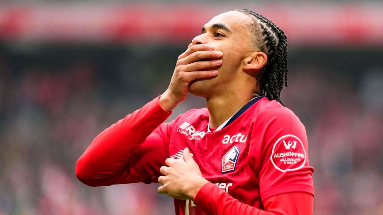 Ethan Mbappé marca su primer gol como profesional en la victoria del Lille