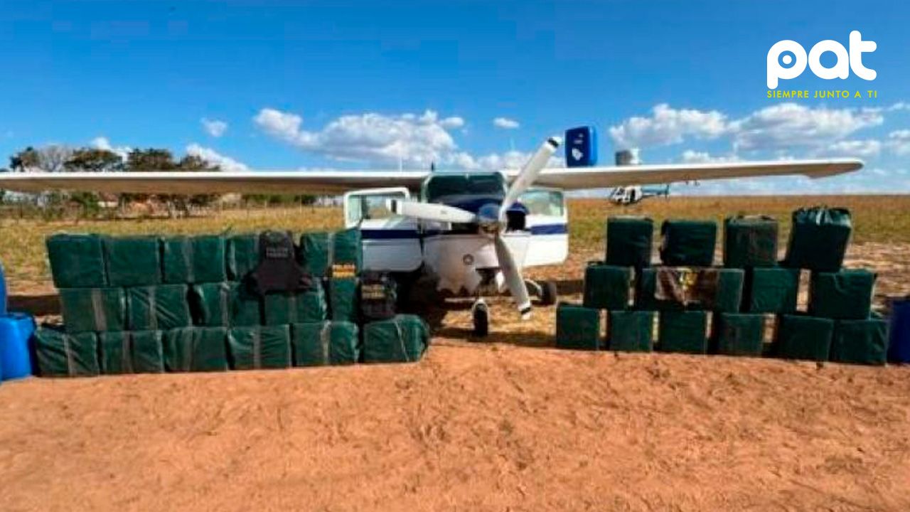 Interceptan avioneta con matrícula falsa y una tonelada de cocaína procedente de Bolivia en Brasil