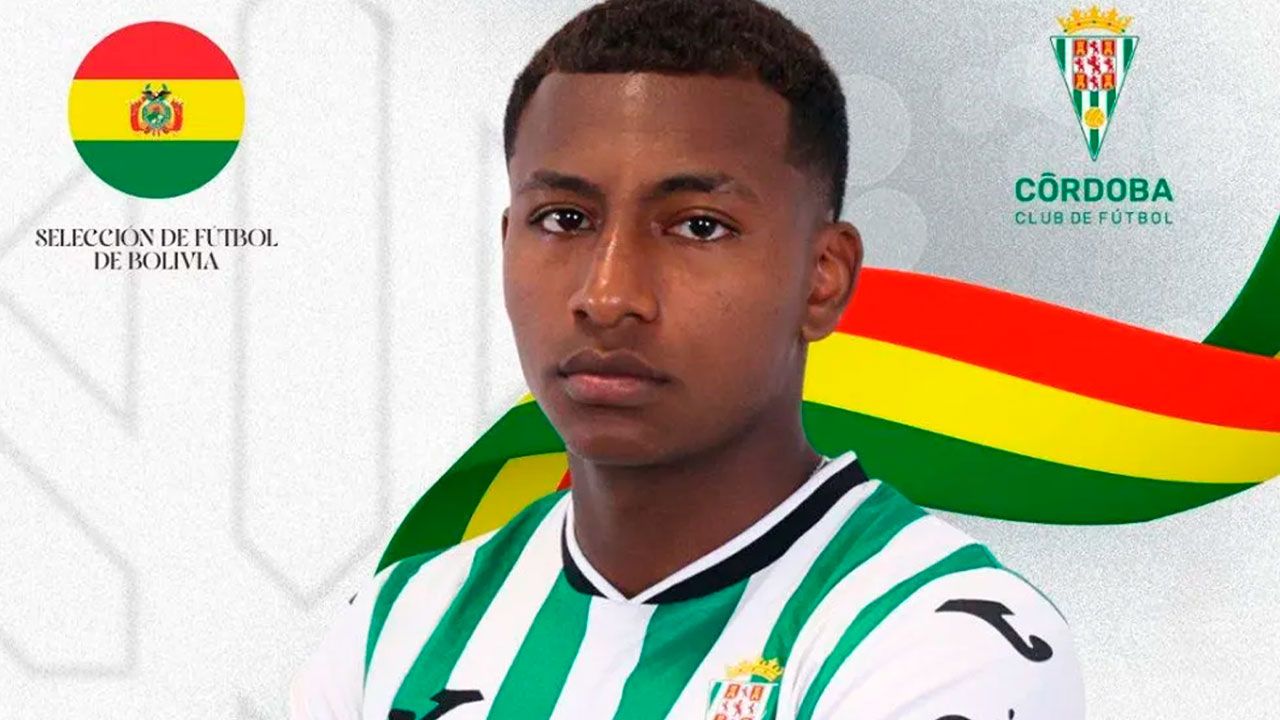 El Córdoba CF presume a su lateral  boliviano convocado a la Verde