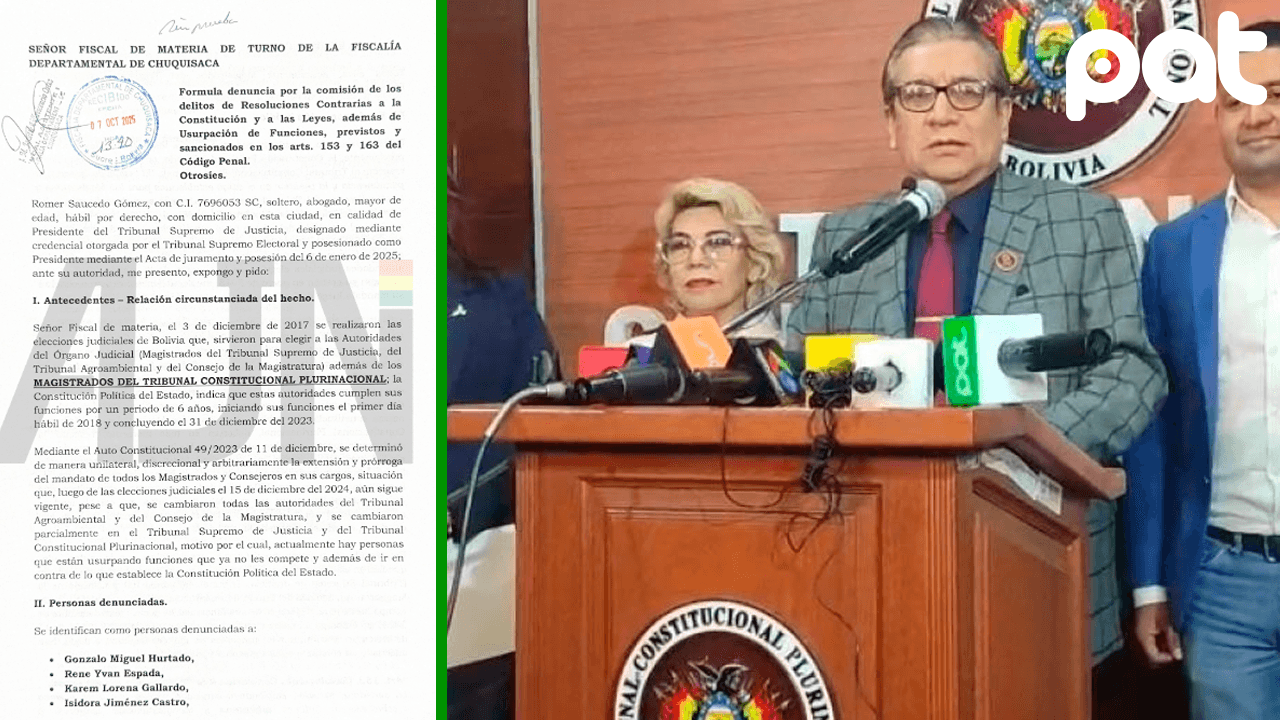 TSJ formaliza denuncia penal contra magistrados del TCP por usurpación