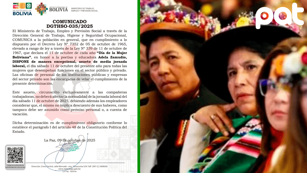 Gobierno otorga asueto de media jornada por Día de la Mujer