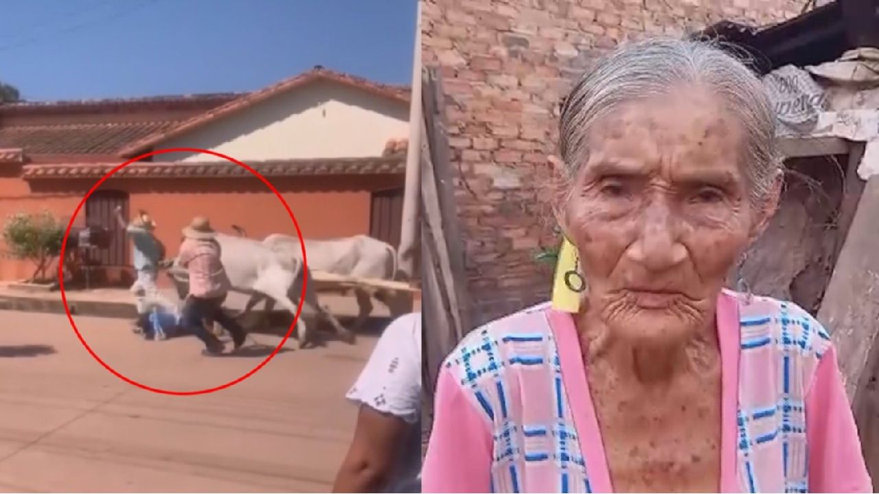 Bueyes embisten y cornean a una pareja en pleno desfile en el Beni