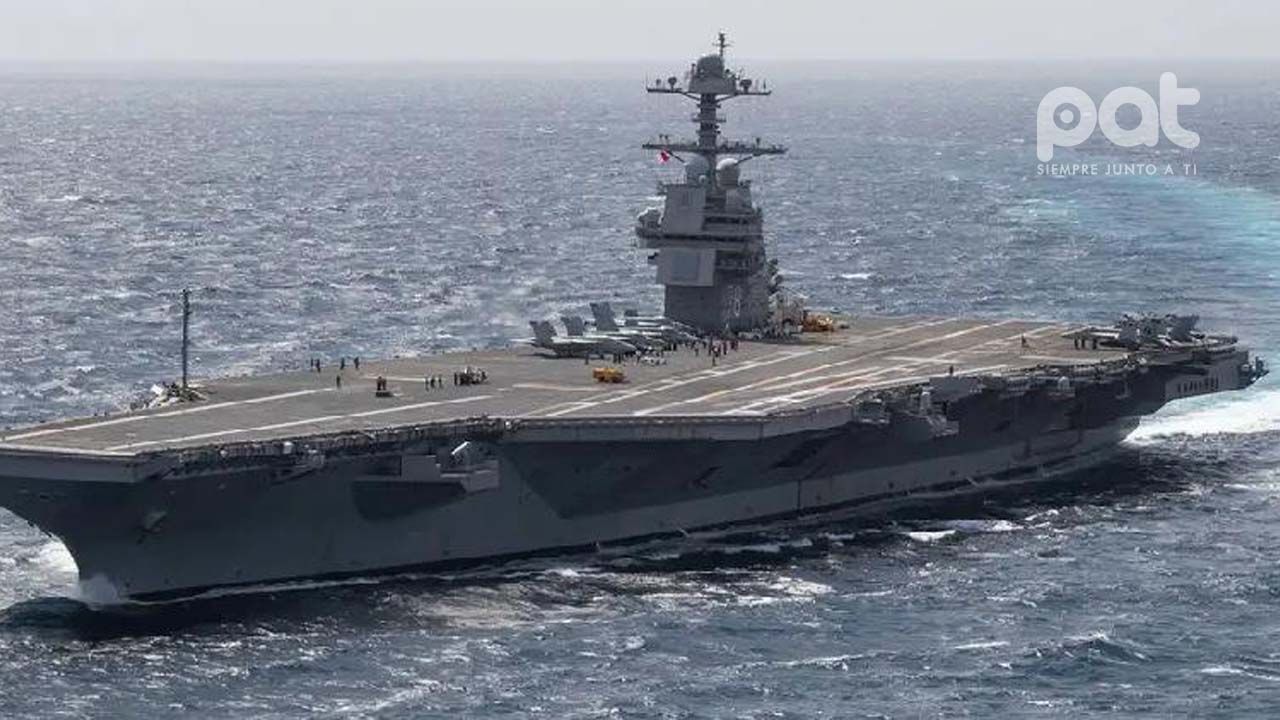 EE.UU. lanza nueva fase de operación antidrogas en el Caribe con llegada del portaaviones Gerald Ford