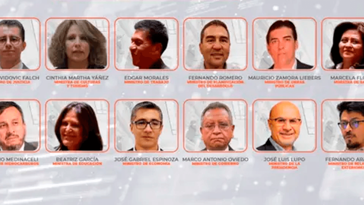 Estos son los ministros del gabinete de Rodrigo Paz