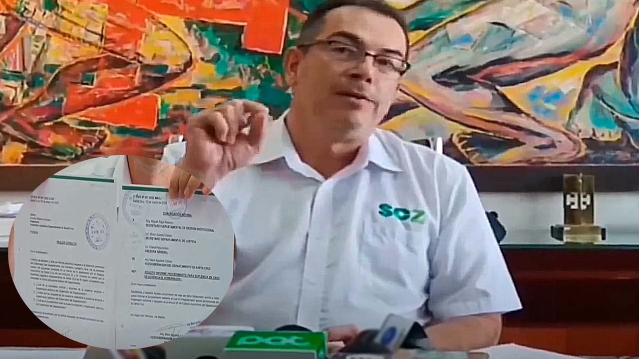 Mario Aguilera responde a las declaraciones del Gobernador de Santa Cruz