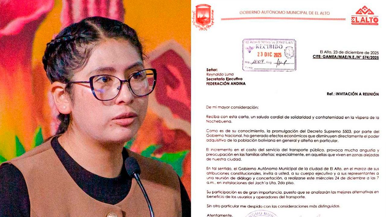 Eva Copa convoca a choferes de El Alto para definir alternativas al transporte