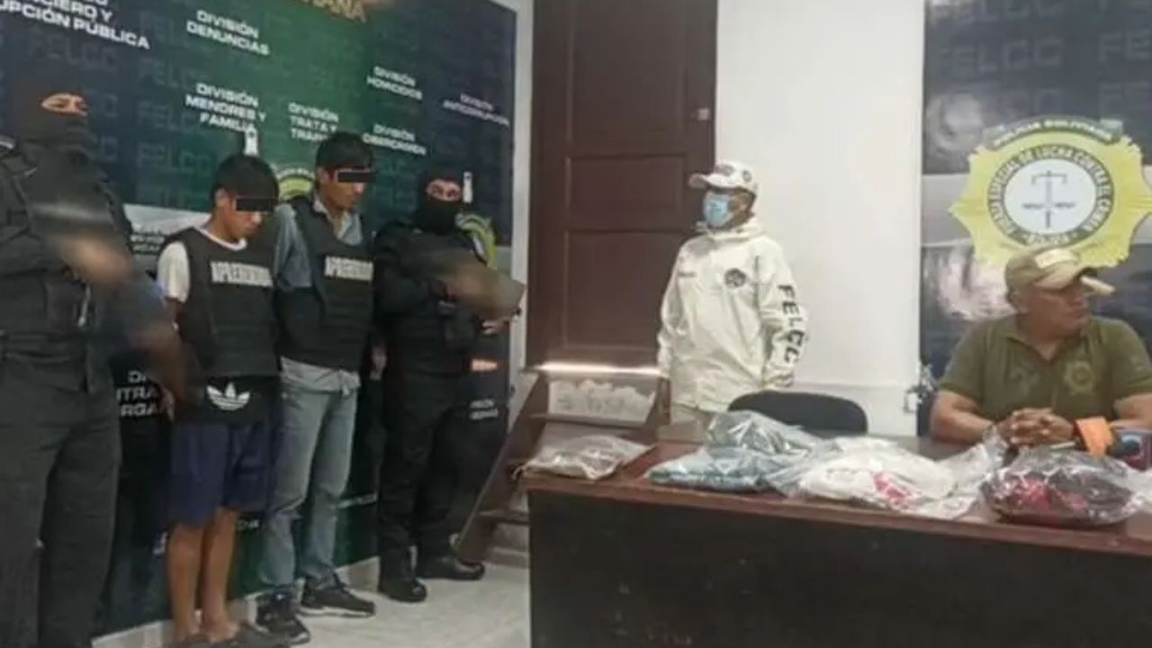 Felcc captura a dos personas señaladas de asesinar a un joven en el municipio de Cotoca