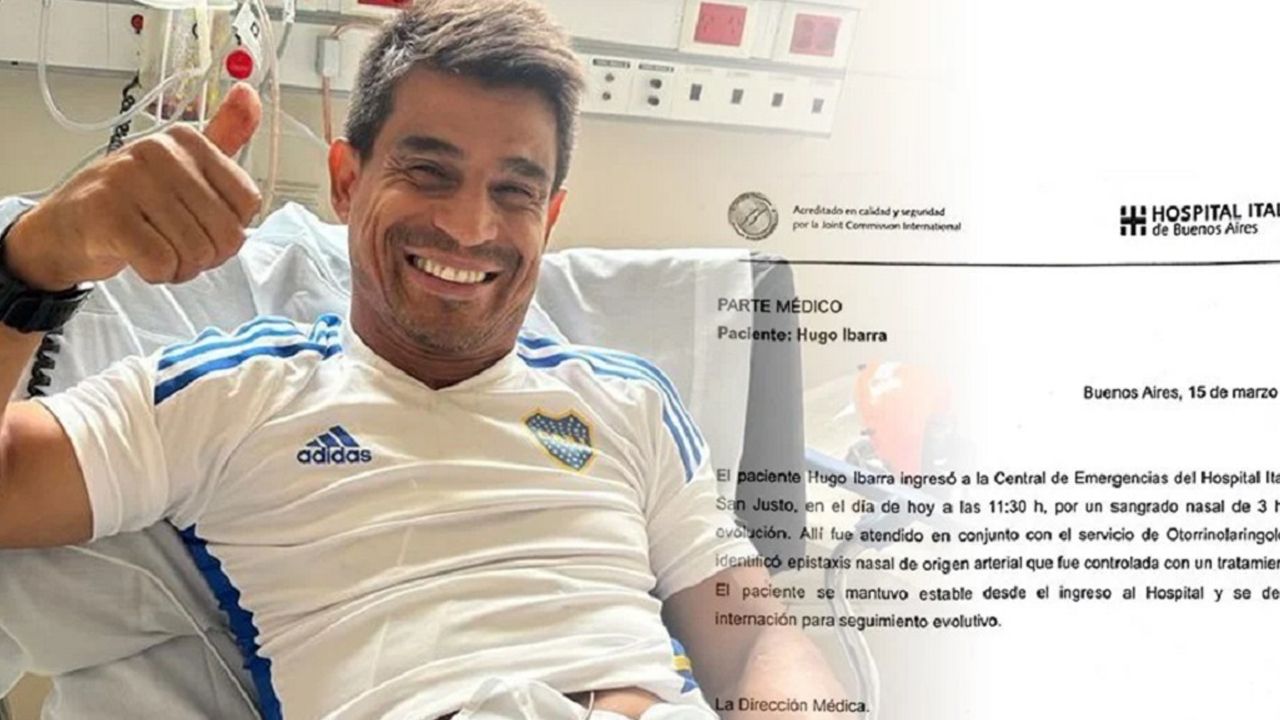 El entrenador del Xeneize sufrió de una “Epistaxis nasal” y quedó internado para “seguimiento evolutivo”
