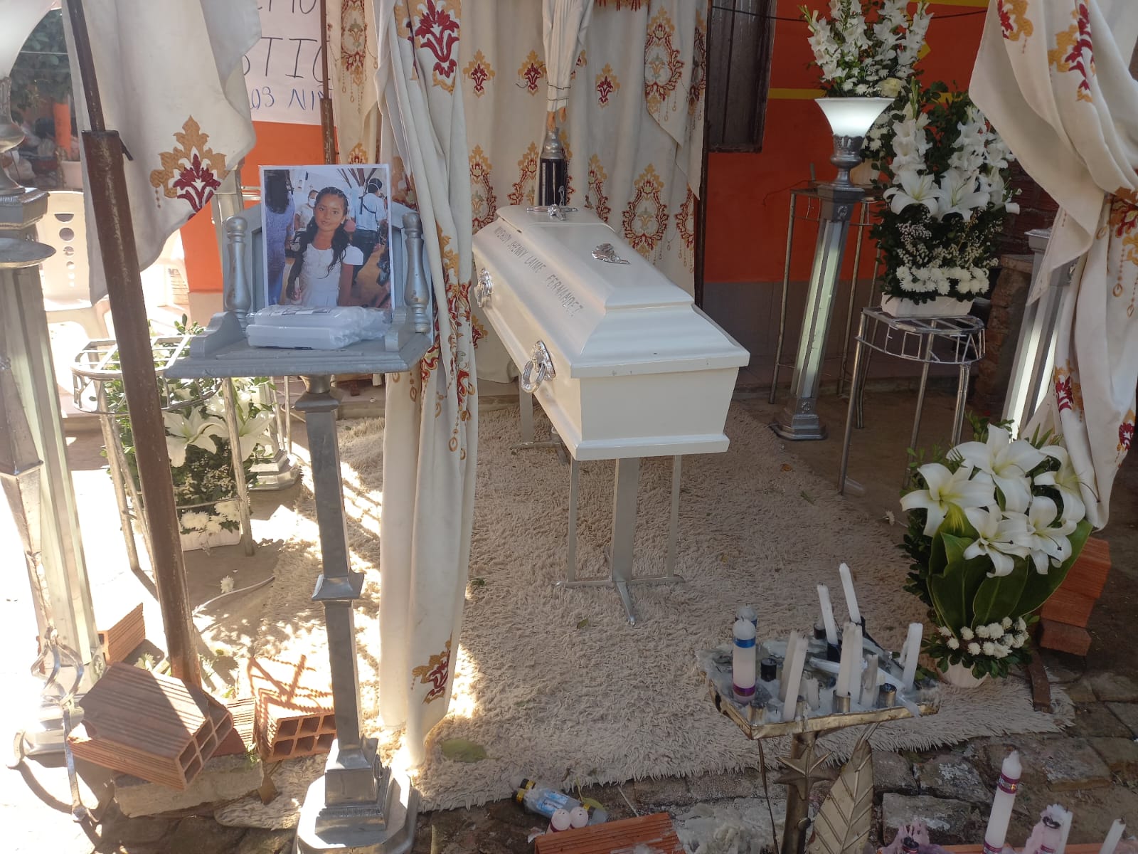 Velan a la niña cuya vida fue trágicamente arrebatada: Familiares exigen justicia y captura del culpable