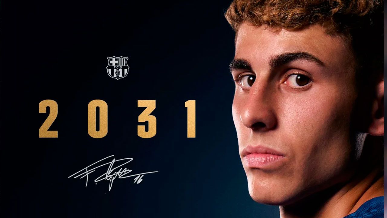 El Barcelona anuncia la renovación de Fermín hasta 2031