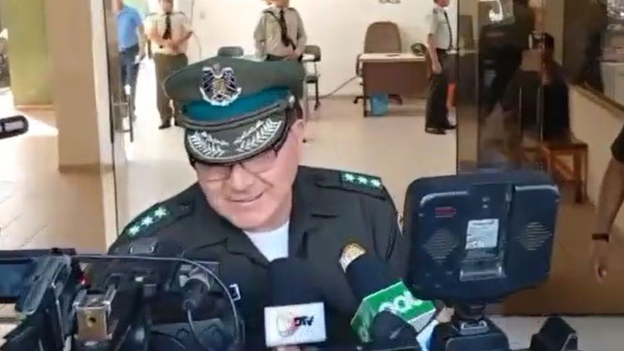 Comandante Erick Holguín, informó sobre el arresto de Sebastián Peña 