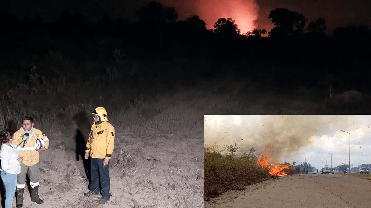 Nuevo Incendio de pastizales en la zona de Clara Chuchiu