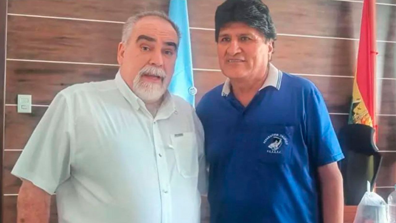  Subirana publica foto con evo y confirma reunión en el trópico