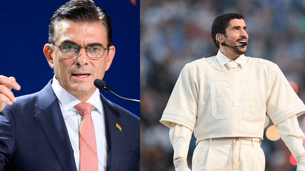 Rodrigo Paz reacciona al show de  Bad Bunny en el Super Bowl