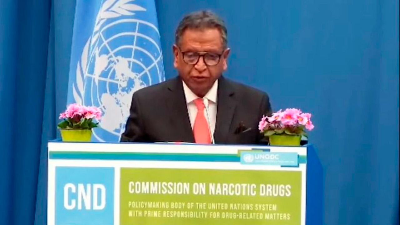Bolivia expresa preocupación por expansión de drogas sintéticas en foro de la ONU en Viena