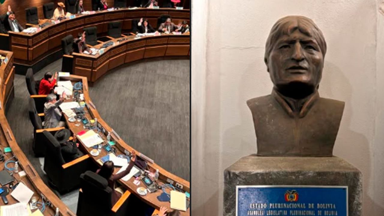 Senado ordena retirar busto de Evo Morales del Palacio Legislativo