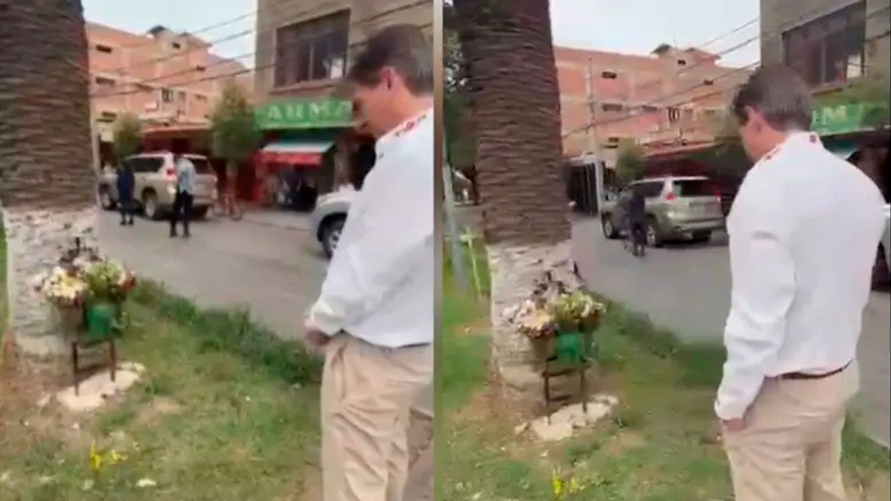 Rodrigo Paz recuerda a Aramayo en el lugar de su asesinato en Tarija