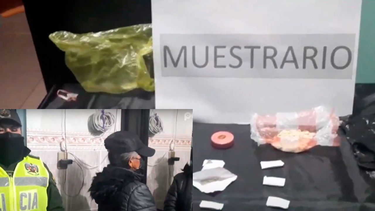 El Alto: Anciana aprehendida por venta de droga que pretendía vender a estudiantes